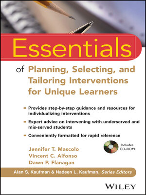 cover image of Essentials of Planning, Selecting, and Tailoring Interventions for Unique Learners